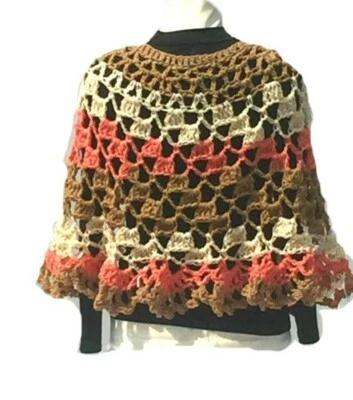 Cheesecake Poncho Crochet Pattern Round Shawl Crochet Printed Pattern  - Image 1 of 4