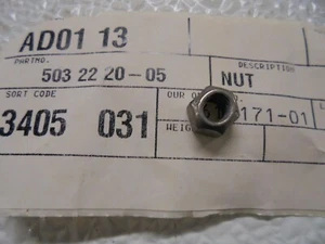 Neu NOS OEM Husqvarna #503 22 20 05 Schalldämpfer Mutter - Bild 1 von 3