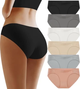 Mutandine da donna senza cuciture no show: comfort sexy vita bassa elasticizzate invisibili - Foto 1 di 12