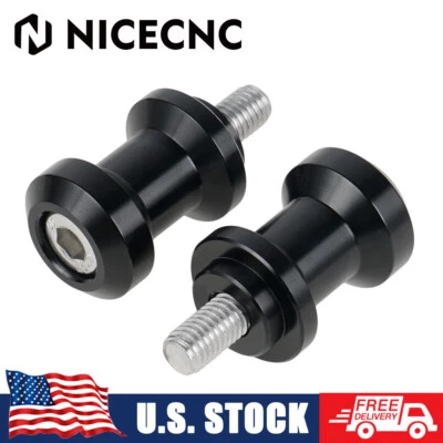 Pair 8mm M8 CNC Swingarm Spools Sliders for Honda CBR600RR CBR1000RR 2004-2015 - Image 1 of 4