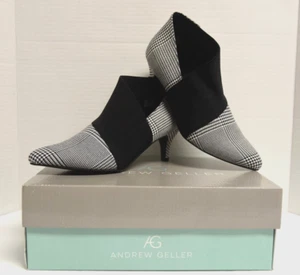 Andrew Geller - schwarz/weiß - Wien - Stiefelette - Größe 7 - ""Neu"" mit Karton - Bild 1 von 13