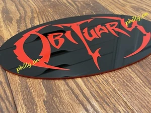 NACHRUF Logo Form Acryl Kunststoff Schild 1/8" dick Wand Dekor Männerhöhle - Bild 1 von 6