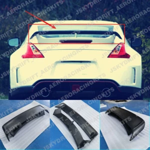 For Nissan 09-18 370Z Z34 Rear Trunk Spoiler Wing diffuser FRP Unpainted - Picture 1 of 8