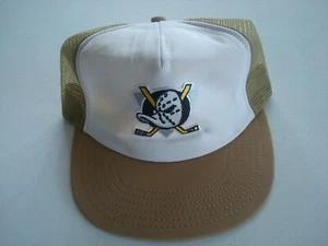 ANAHEIM MIGHTY DUCKS TRUCKER 80S 90S SNAPBACK HAT CAP VINTAGE S1 - Picture 1 of 5