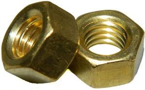 Solid Brass Machine Screw hex nuts 10-24 Qty 100 - Bild 1 von 1