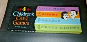 Binary Art 4 Children's Card Games - Crazy Eights, Hearts, Old Maid, Rummy 2002 - Picture 1 of 4