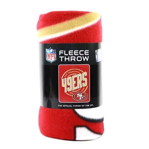 SAN FRANCISCO 49ERS BLANKET FLEECE THROW CAMPAIGN SERIES NWT NFL Cover