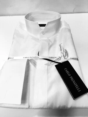 CAMICIA UOMO  CARLO PIGNATELLI  CERIMONIA ELEGANTE SPOSO - Immagine 1 di 4