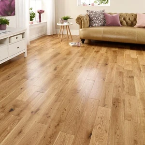 Sandringham Engineered Oak Wood Flooring - Natural 14mm - Lacquered - Sample - Picture 1 of 5