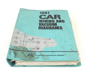 OEM Ford - 1991 Car Wiring and Vacuum Diagrams - Imagen 1 de 2