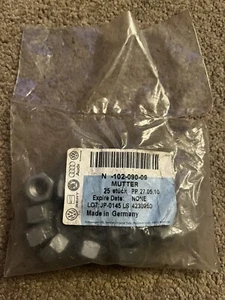 VW Audi Seat Skoda N10209009 Exhaust Manifold Nuts X17 Genuine VAG - Picture 1 of 2