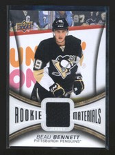 BEAU BENNETT 2013/14 13/14 UPPER DECK ROOKIE RC USED WORN JERSEY AD3480