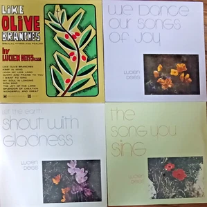 4 Lucien Deiss LP's Like Olive Branches Biblical Hymns Psalms Gospel Westminster - Foto 1 di 2