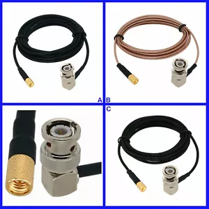 10-32 Microdot Plug to BNC M elbow Ultrasonic Cable Flaw Detector Accelerometers - Picture 1 of 4