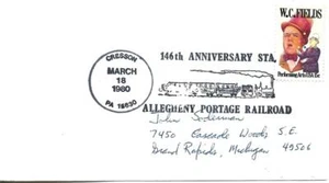 Allegheny Portage RR 146th Anniversary Station March 18 1980 Cresson PA - Picture 1 of 1