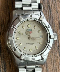 TAG Heuer Professional WE1411-2 Silver Men Wrist watch in working condition F/S - Picture 1 of 13