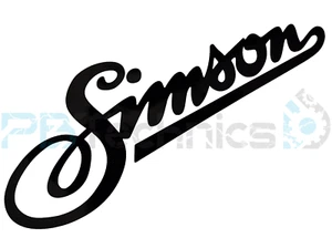 2x Aufkleber Tank Simson S51 S50 S70 S53 S83 Schwarz Glänzend 20 cm - Bild 1 von 1