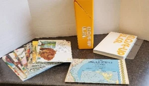 1978 National Geographic Close Up Complete Box USA Vintage Maps, Scale, Book - Imagen 1 de 9