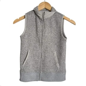 Crewcuts Boys Fleece Knit Vest Grey Size 8 Full Zip - Picture 1 of 5