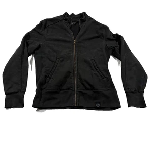 American Giant Mens Jacket Zip Adult Black Heavy Cotton Work USA Outdoors Sz M - Picture 1 of 12