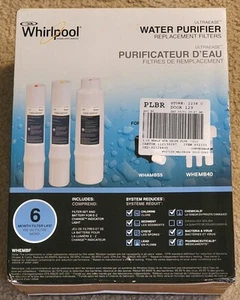 Whirlpool Water Purifier Replacement Filters WHAMBS5 WHEMB40 WHEMBF Reduces, New - Picture 1 of 4