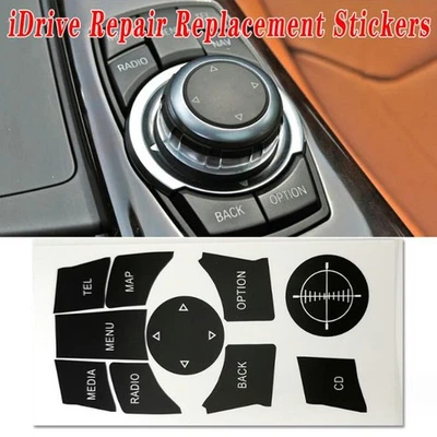 Kit de calcomanías de reparación de botones iDrive para BMW Serie 3 E90 E92 E93 2009-2011 Foto 1 de 4