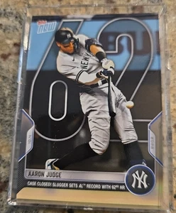 2022 Topps Now Aaron Judge 62 Home Run Record Season - Karte #1012 *PWE* KOSTENLOSER VERSAND - Bild 1 von 2
