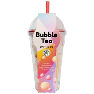 Bubble Tea On The Go Christmas Gift Set Reusable Plastic Cup with Lid & Straw - Picture 1 of 5