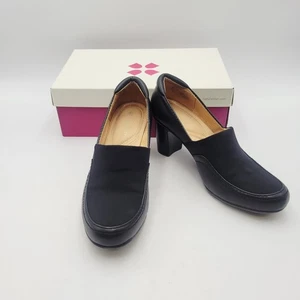 Naturalizer schwarze Lederschuhe Damengröße 8 Quebec Vintage - Bild 1 von 10
