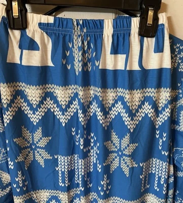 Christmas Pajamas Set Men Size XLarge Long Sleeve Shirt Pants Lions - Image 1 of 4