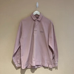 Musto Womens Light Pink Oversized Rugger Long Sleeved Polo Shirt Size Small - Picture 1 of 6