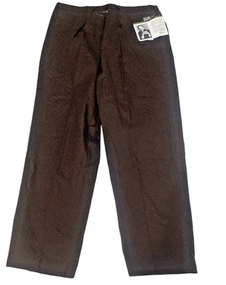 Bob Mackie 可穿戴棕色裤子女式 18W 码全新带标签 — 第 1/4 张图片