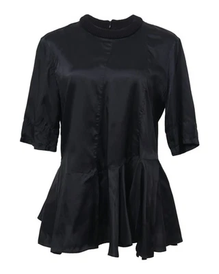 Женская блуза Marni Peplum из нейлона черная размер 40 - Изображение 1 из 4