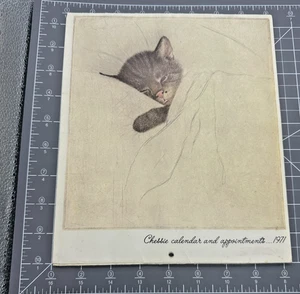 Vintage 1971 Chesapeake & Ohio Railroad Chessie Cat Calendar *READ DESCRIPTION* - Bild 1 von 7