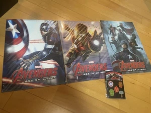 Avengers Age of Ultron Clear File Set of 2 Used - Picture 1 of 8