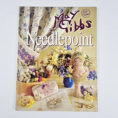 May Gibbs Needlepoint Vintage Paperback Book 1st Edition 1994 Patterns Projects - image 1 of 4