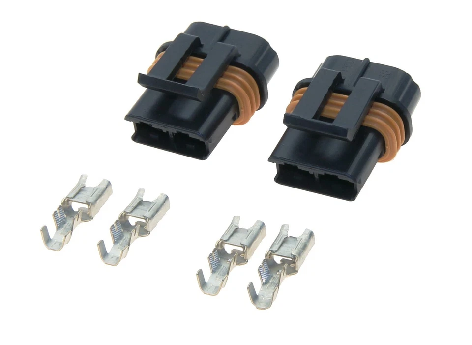 Пара проводных разъемов для вентилятора охлаждения Delphi LT1 LS1 Camaro Corvette от оригинального производителя - Изображение 1 из 2