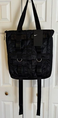 NUEVO Nike Air Max Bolso de Mano Negro Bolsillos Utilitarios Libros de Viaje Universitario BA5852-010 Foto 1 de 4