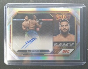 2023 Select UFC Tai BamBam Tuivasa Octagon Action Signatures Silver Prizm Auto🖖