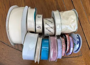 Lot Of 15 NEW unopened spools of Craft Ribbon assorted sizes and colors - Picture 1 of 9