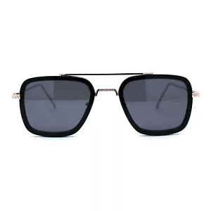 Gafas de sol de lujo para hombre de doble borde rectangulares moda Racer - Imagen 1 de 9