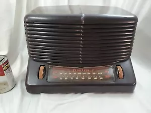 1948 Firestone 4-A-12 NARRATOR AM/FM Radio Works READ DESCRIPTION - Picture 1 of 13