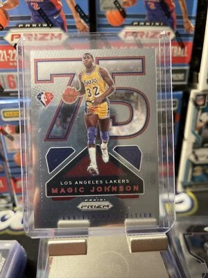 2021-22 Prizm Magic Johnson 75th Anniversary Logo Edition🔥RARE🔥Sp#15📈 - Image 1 of 2