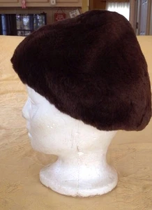 VINTAGE Women's Hat Best CO.FIETH AVE NEW YORK Formal Brown Fur - Picture 1 of 11