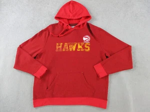 Atlanta Hawks Sweater Adult Medium Red Hoodie Sweatshirt NBA Basketball Mens - Picture 1 of 10