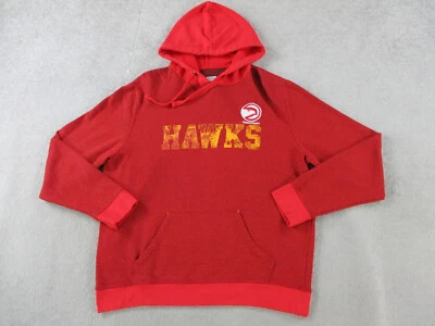 Atlanta Hawks Sweater Adult Medium Red Hoodie Sweatshirt NBA Basketball Mens - Image 1 of 4