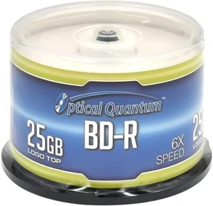 49 Optical Quantum Recordable Blu-ray BD-R 6x 25GB - Picture 1 of 2