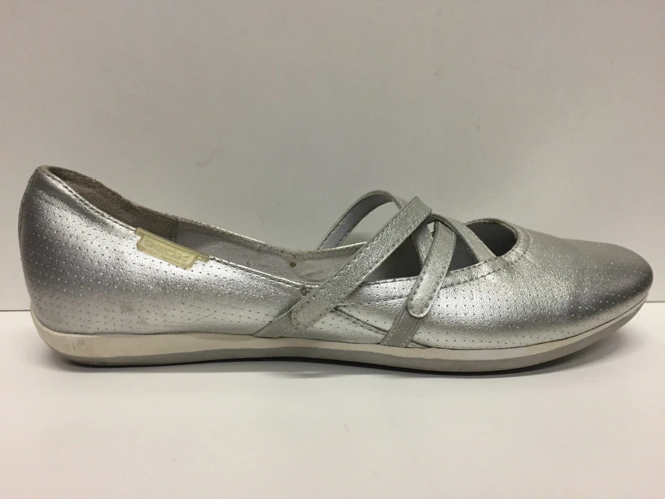SCARPE SANDALO SABOT BALLERINA DONNA GEOX ORIGINAL ARGE D42W3B SILVER PE NEW - Immagine 1 di 1
