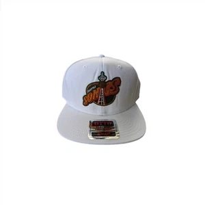 NBA Seattle Supersonics Space Needle Patch Otto Snapback Hat White - Picture 1 of 2