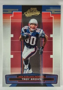 #91 Troy Brown 2005 Donruss Playoff Absolute Memorabilia Football Card NM-M - Picture 1 of 2